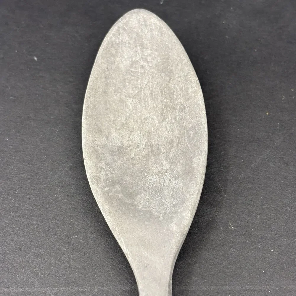 Vintage Aluminum Grey‎ Tree Branch Twigs Serving Set Salad Mixing Spoons